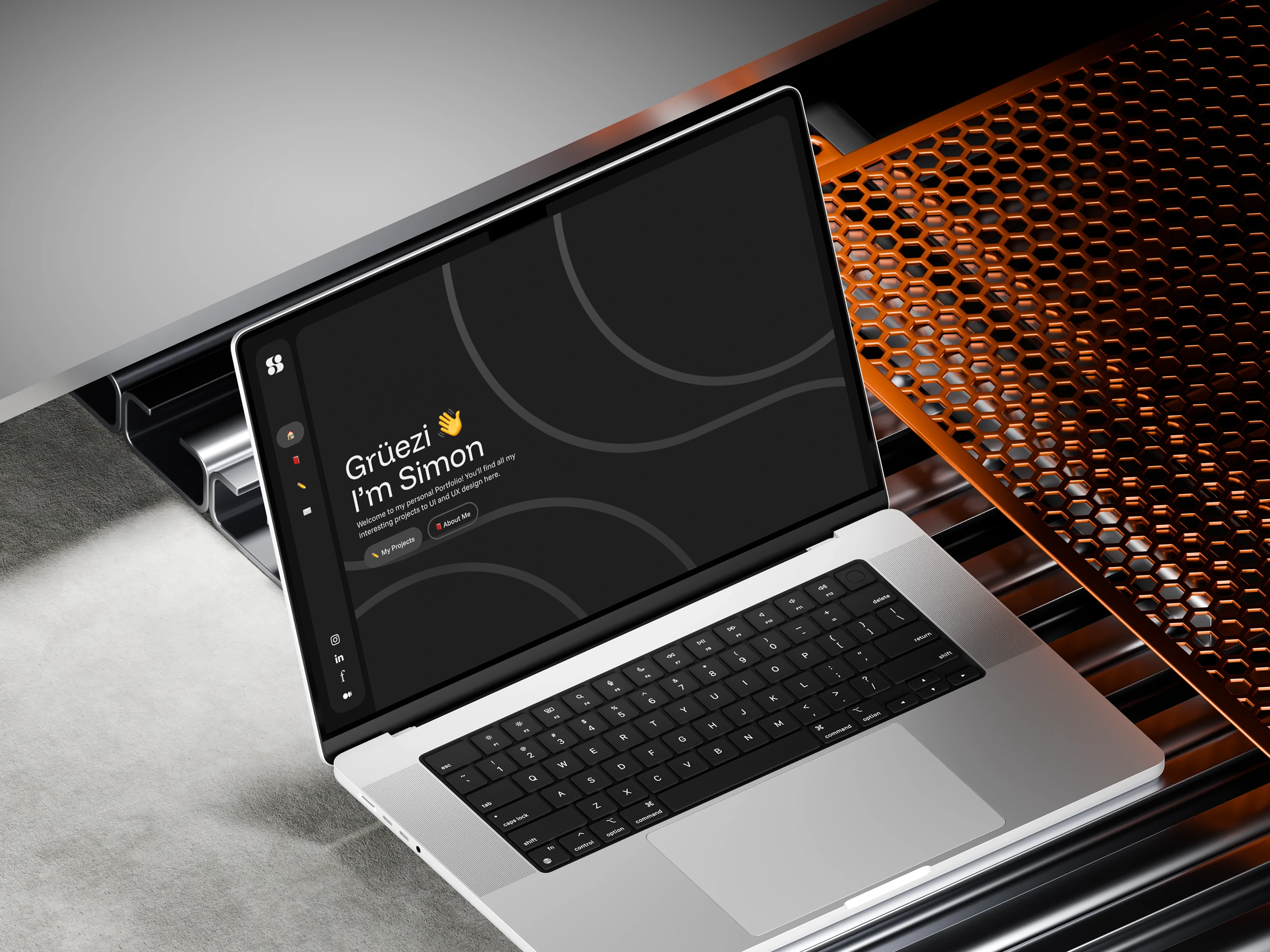 Laptop Showing My Website